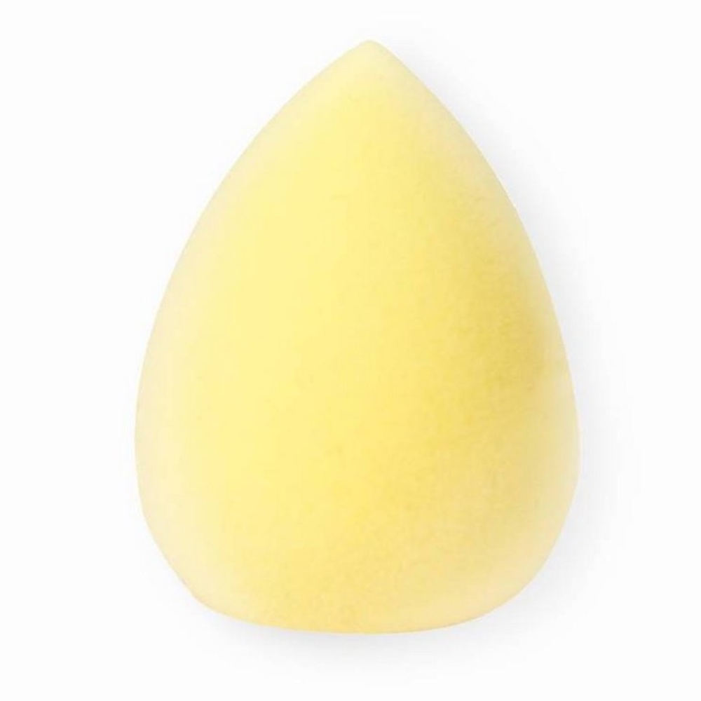 JUNO & CO. Microfiber Lemon Drop Makeup Sponge - Yellow, Trial/Travel Size, New
